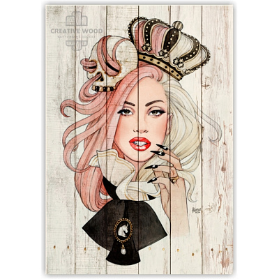 Картины Девушки - Леди Гага, Девушки, Creative Wood